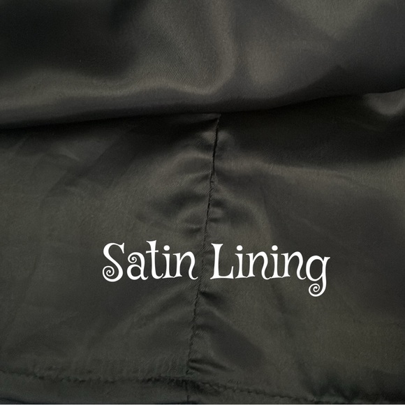 Jenny Yoo Blue Cotton Silk Blend Plunging Neckline Cocktail Dress Size 10 - Picture 7 of 11